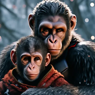 Жизнь обезьян в кадрах: Планета Цезарь