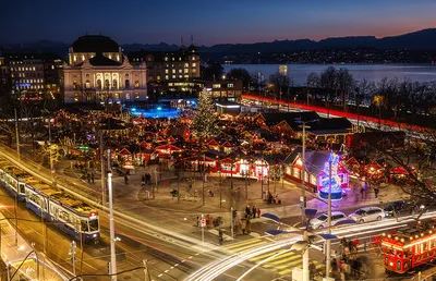 Зимняя красота Цюриха: Фото в высоком разрешении