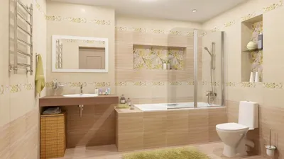 9) Фото плитки в ванной. Современные дизайны для ванной комнаты
