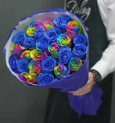 Чарующая картинка с цветными розами