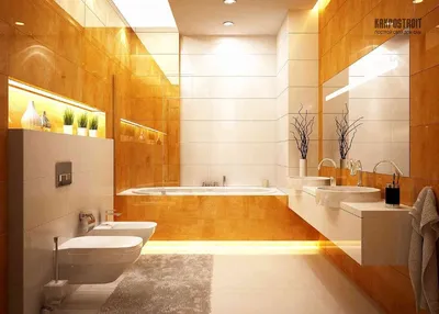 Яркие цветовые комбинации для ванной комнаты: фото галерея