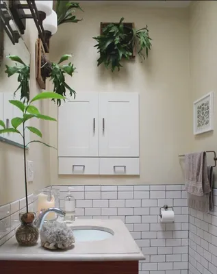 Фото цветов в ванной комнате для дизайна интерьера