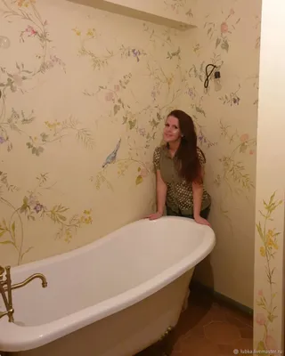 HD изображения цветов в ванной комнате