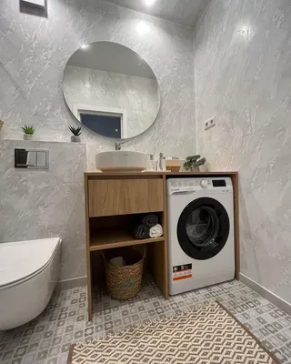 Вдохновение для оформления ванной комнаты: тумбочки на фото
