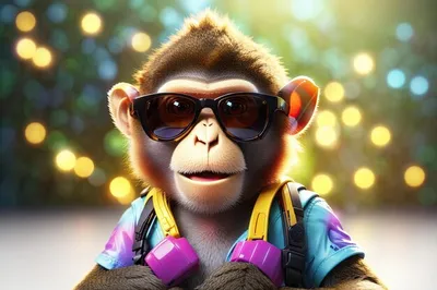 Фотк обезьян в Full HD разрешении