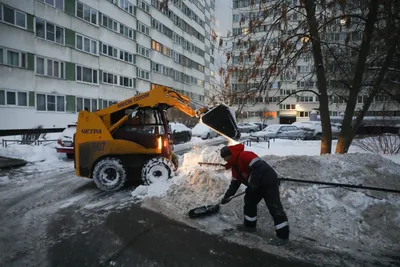 Картинка заснеженного города