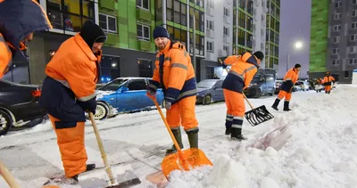 Рисунок снегопада в городе