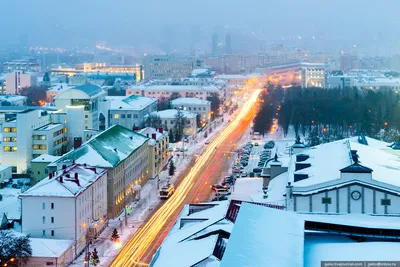 Зимние стихии: Уфа в фотографиях и картинках