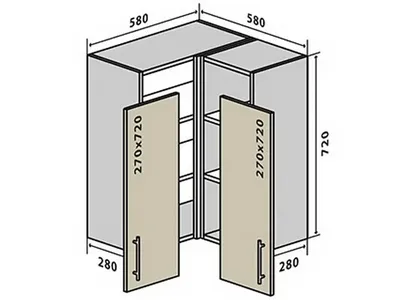 Угловой шкафчик на кухню - создайте удобство в своей кухне (фото)