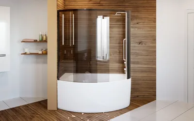 Фото угловых душевых кабин с ванной в формате JPG