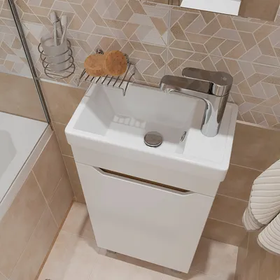 WebP арт с угловыми раковинами для ванной комнаты