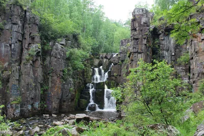 Великолепные картинки Уковского водопада в разных резолюциях.