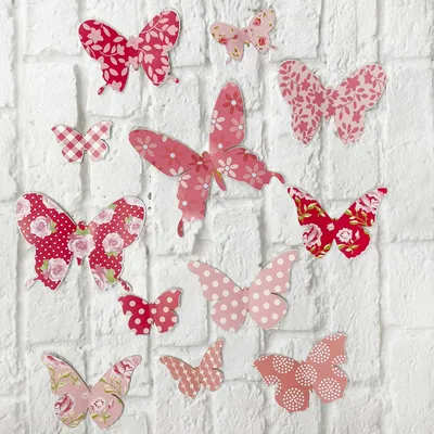 Фото украшения стен изображением бабочек: воплотите свою красоту