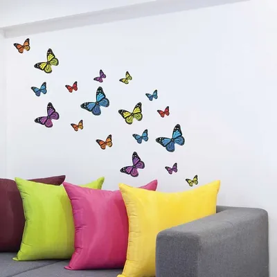 Украшение стен бабочками: природа в рамках вашего дома