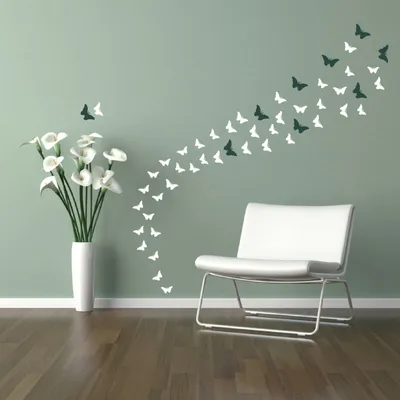 Бабочки на стенах: подчеркните свою уникальность в домашней обстановке