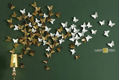 Фото украшение стен бабочками для стильного интерьера