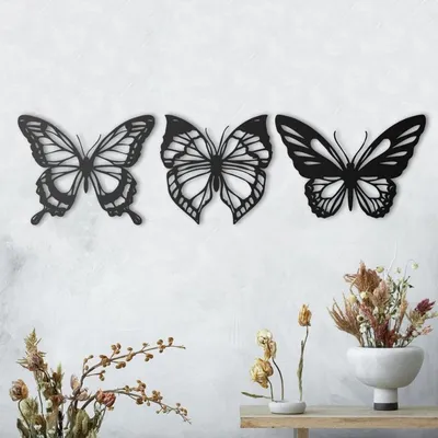 Украшение стен бабочками: природные чудеса на вашем дому
