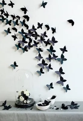 Бабочки на стенах: фотография, вдохновляющая расслабление и гармонию