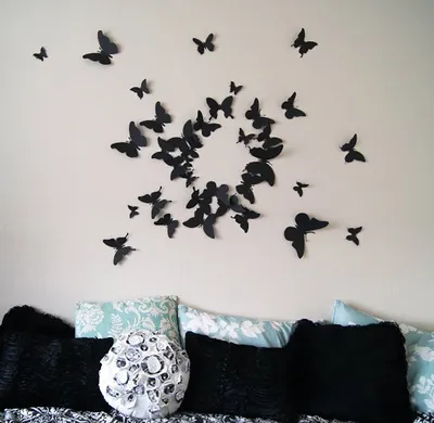 Фотография бабочек на стенах: уложите прекрасное в ограниченное пространство