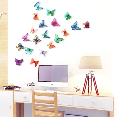 Бабочки на стенах: воплощение красоты и спокойствия в интерьере