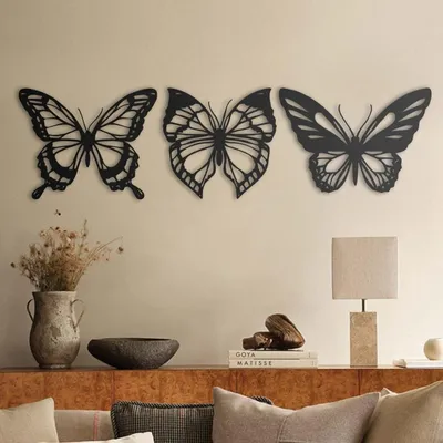 Изображение бабочек на стенах: устройте природную выставку в своем интерьере