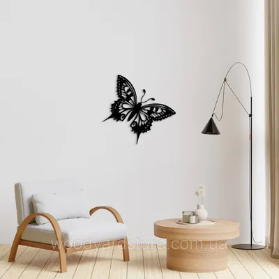 Фото, картинка, изображение - украшение стен бабочками в любом формате