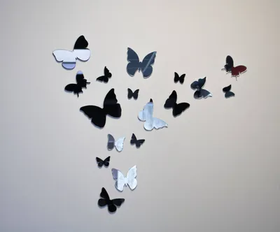 Украшение стен бабочками: природное волшебство превращается в фото