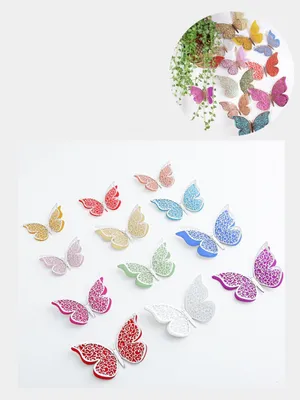 Фото, картинка, изображение - украшение стен бабочками в каждом формате