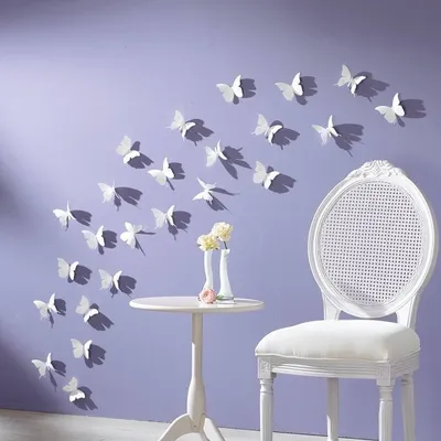 Украшение стен бабочками: фотография, переносящая тепло и уют в ваш дом