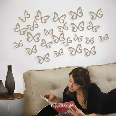 Изображение бабочек на стенах: оформите свою жизнь в стиле природного обаяния