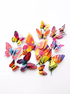 Фото, картинка, изображение - украшение стен бабочками по вашему выбору