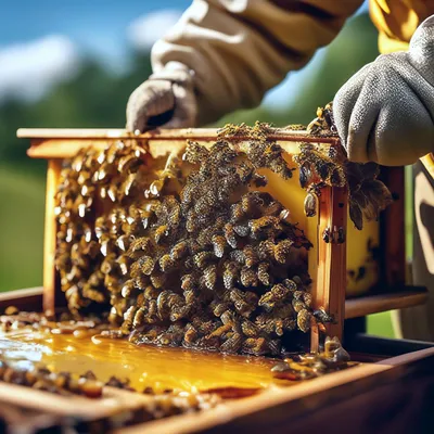Фото улья с пчелами: новое изображение в 4K