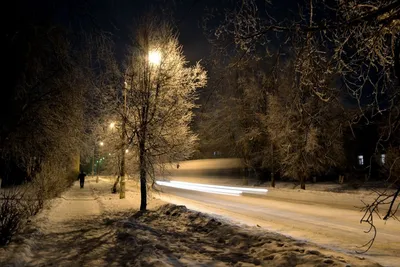 Зимние ночи на улицах: Фотографии мерцающих фонарей в PNG
