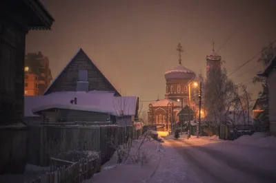 Фото зимних улиц в PNG: Проникновение в атмосферу зимнего города