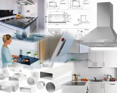 Фотографии и пошаговая инструкция по установке вытяжки на кухне