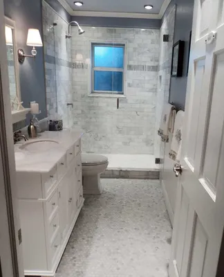 Дизайн узкой длинной ванной комнаты: фото и практичные решения