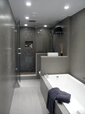 Фото узкой длинной ванной комнаты: креативные идеи для дизайна