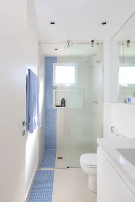 Фото ванной комнаты с длинными размерами