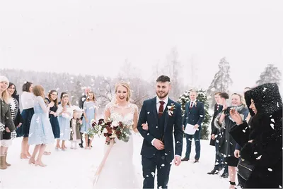 Зимние свадебные мгновения в изображениях: выбирайте размер и формат