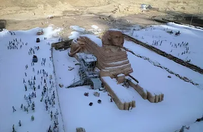 В египте выпал снег  фото