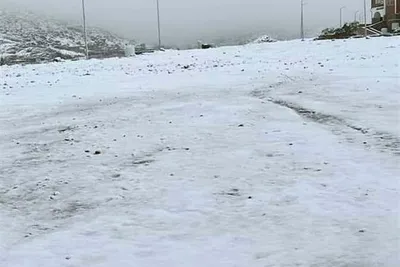 Белоснежное чудо: удивительные кадры с выпавшим снегом в Египте