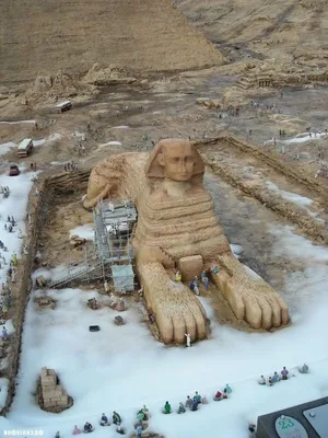 Исключительное явление природы: снег в стране фараонов на захватывающих фото