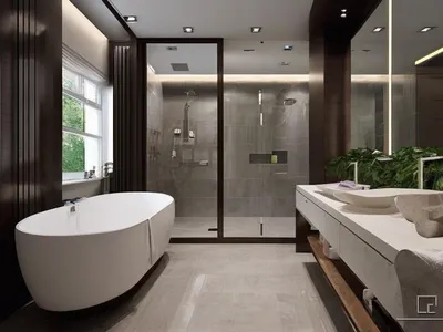 Фото идеи для современной ванной комнаты
