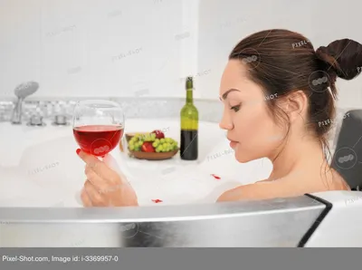 Ванная комната: наслаждение вином