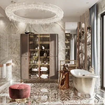 Ванная комната: стильное фото с элегантным бокалом