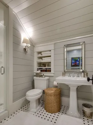 Фото ванной комнаты с вагонкой: скачать бесплатно в HD качестве