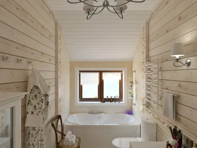 HD изображения ванной комнаты с вагонкой: скачать бесплатно
