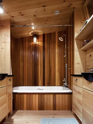 Ванная комната с вагонкой: уют и стиль
