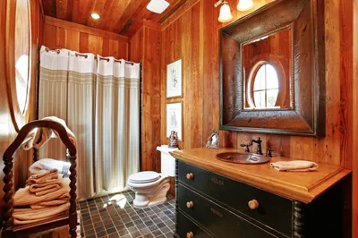 Ванная комната с вагонкой: фотографии для теплого и уютного интерьера