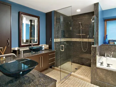 Инновационное решение для ванной комнаты: Ванна и душ в одной комнате